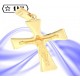 Elegante crocefisso con Gesù in oro giallo