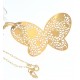 Affascinante ciondolo Farfalla in oro giallo traforata