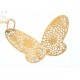 Affascinante ciondolo Farfalla in oro giallo traforata