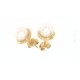 Eleganti orecchini in oro giallo con perla