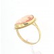 stupendo anello in oro giallo con cameo naturale