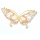 bellissimo ciondolo a farfalla in filigrana nei tre colori dell'oro