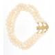 bellissimo bracciale con perle giapponesi di mm 7 chiusura in oro giallo